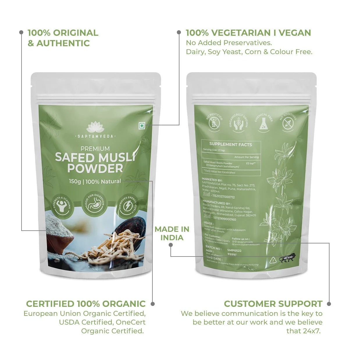 Safed Musli Powder - 150 g - Image 3
