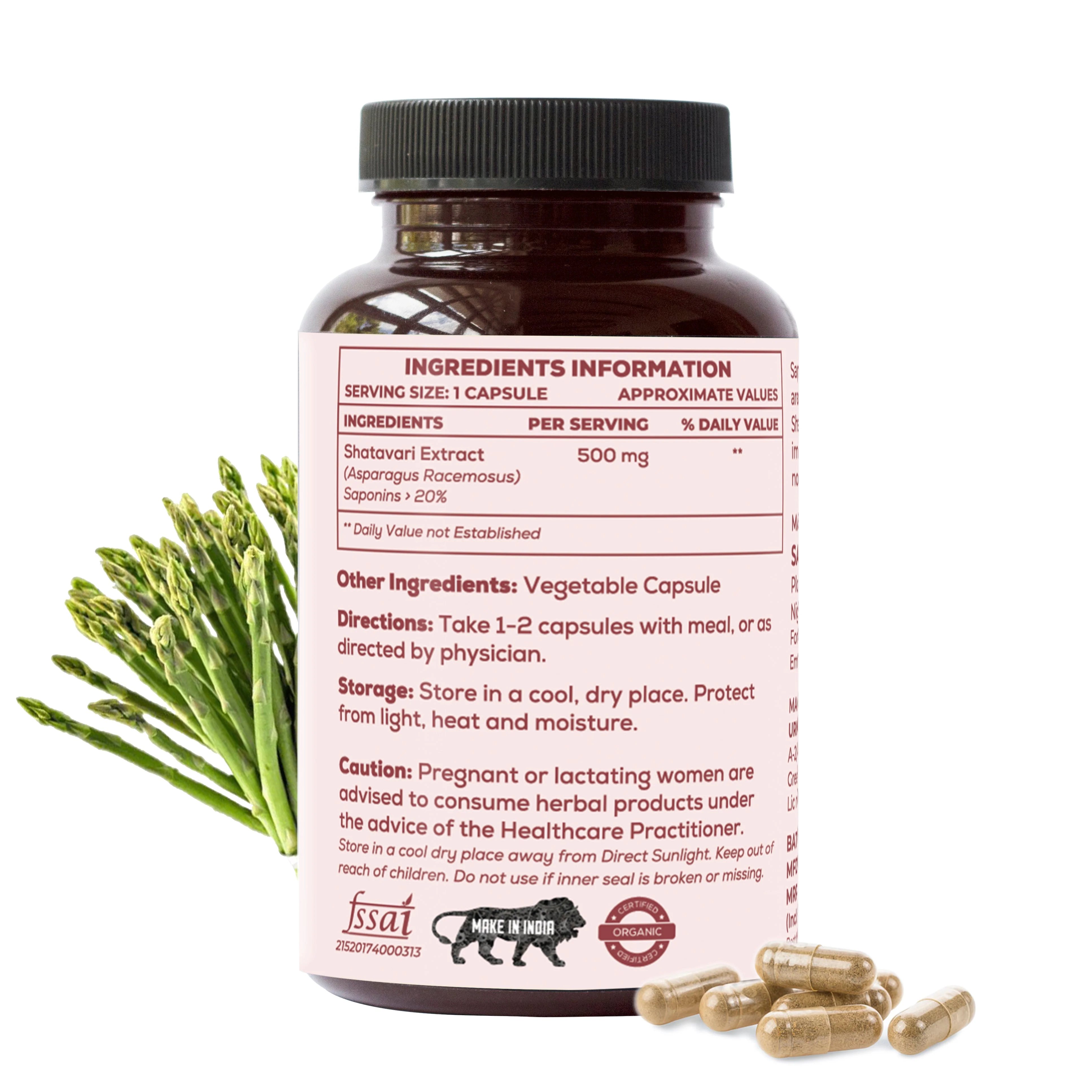Shatavari - 60 Capsules - Image 2
