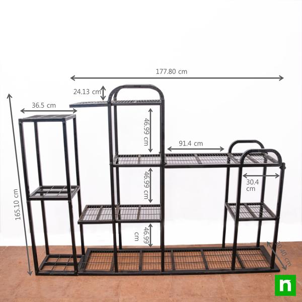 Unique Multi-Shelf Metal Planter Stands - Image 2